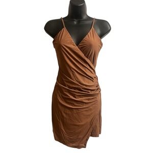 LUMIÈRE Urban Outfitters Cocoa Knit Dress Sz XS